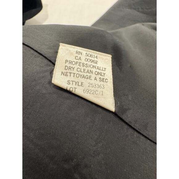 Vintage Black Tahari Coat Dress Side Snap Wrap Size 4 Rayon Career 90s Y2K - Picture 12 of 12